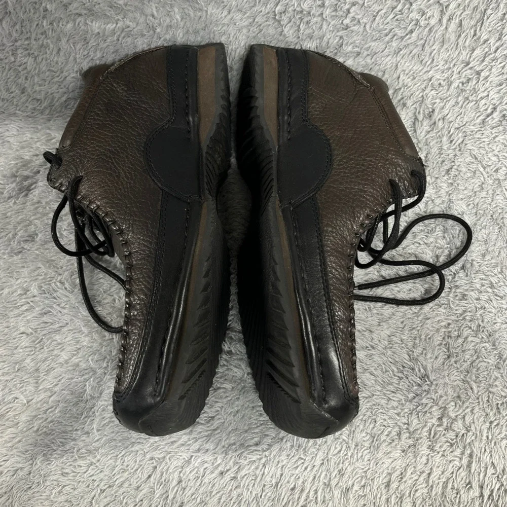 GBX Chukka Boots Mens 11 Brown Leather Lace Up Square Toe Rugged Casual